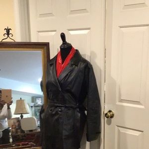 Leather 3/4 Coat